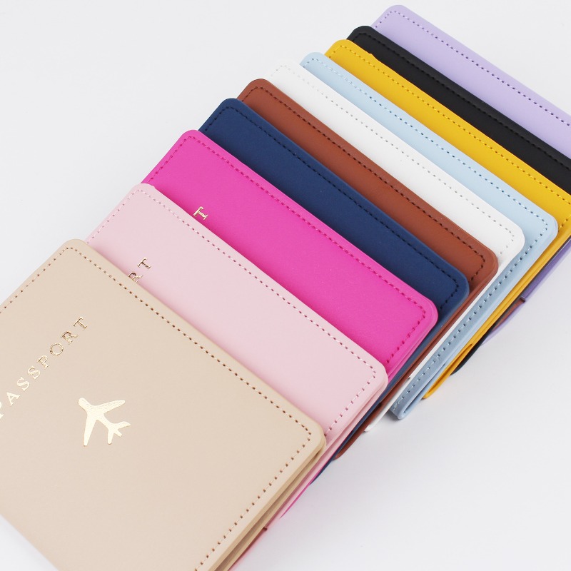 Tech Accessories For Travel - 1PCS PU Leather Plane Passport Cover