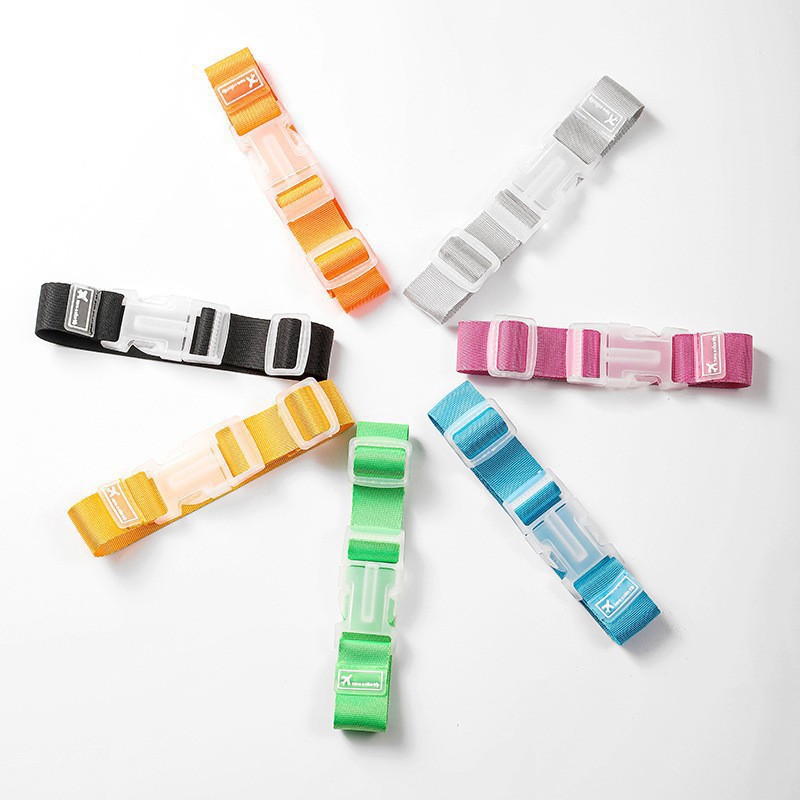 Tech Accessories For Travel - 2pc Colorful Adjustable Baggage Nylon Straps