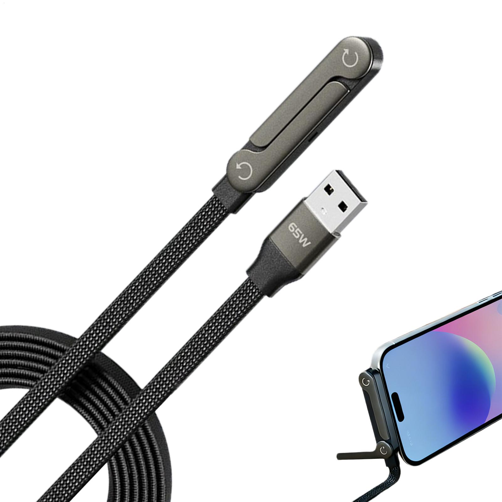 Tech Accessories For Home Office - Invisible Holder Charger Cable 2-in-1 Cellphone