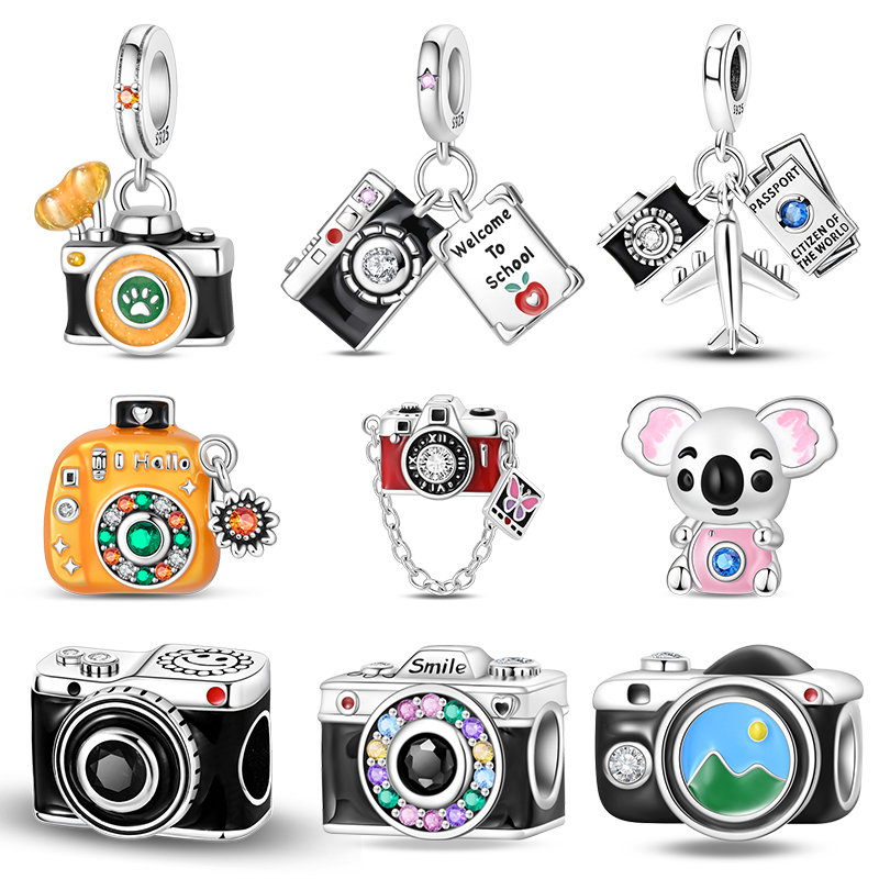 Tech Accessories For Travel - 925 Sterling Silver Vintage Camera Charms