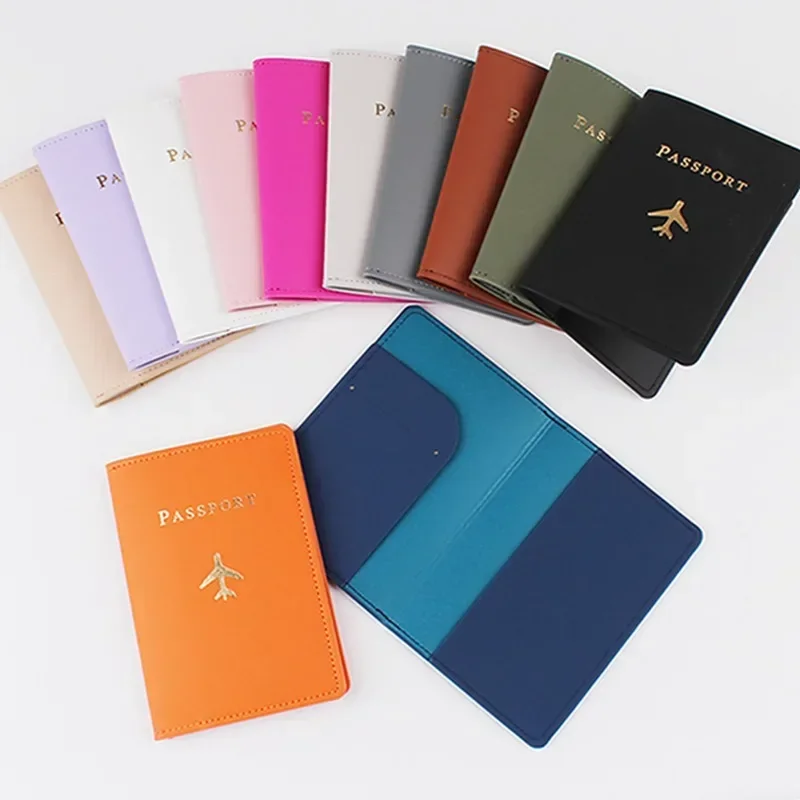 1PCS PU Leather Plane Passport - огляд і ціна Tech Accessories For Travel