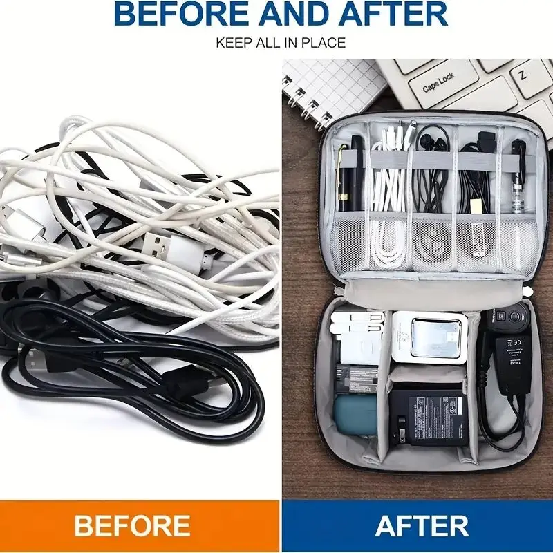 Portable Tech Organizer Case f - огляд і ціна Tech Accessories Types