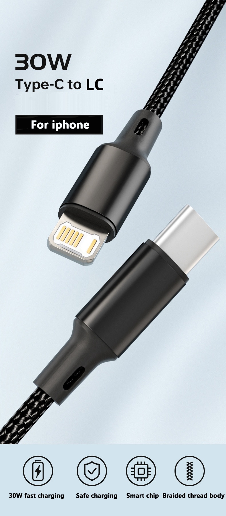 PD 30W USB Cable For iPhone 14 - огляд і ціна Tech Accessories Apple