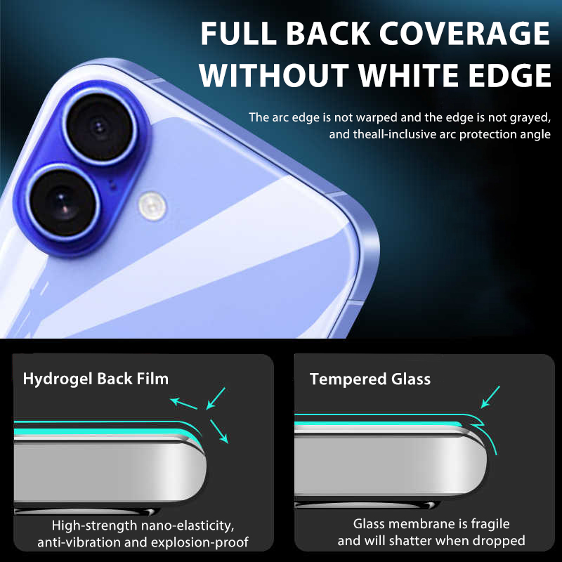 4-1Pcs Back Hydrogel Film For  - огляд і ціна Tech Accessories Apple