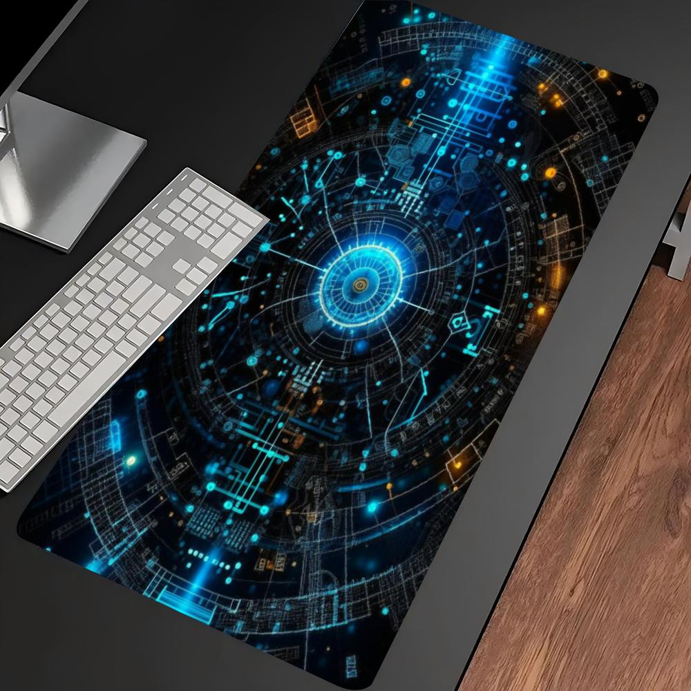 Blue Tech Circuit Cyber Patter - огляд і ціна Tech Accessories For Home Office